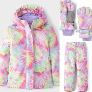 The Children's Place Tie-Dye Jacket and Pants Set